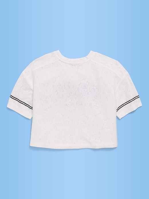 Image number 2 showing, FIFA World Cup 26™ Germany Boxy Lace V-Neck T-Shirt for Girls