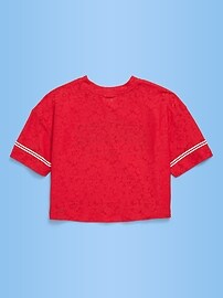 Image number 2 showing, FIFA World Cup 26™ Morocco Boxy Lace V-Neck T-Shirt for Girls