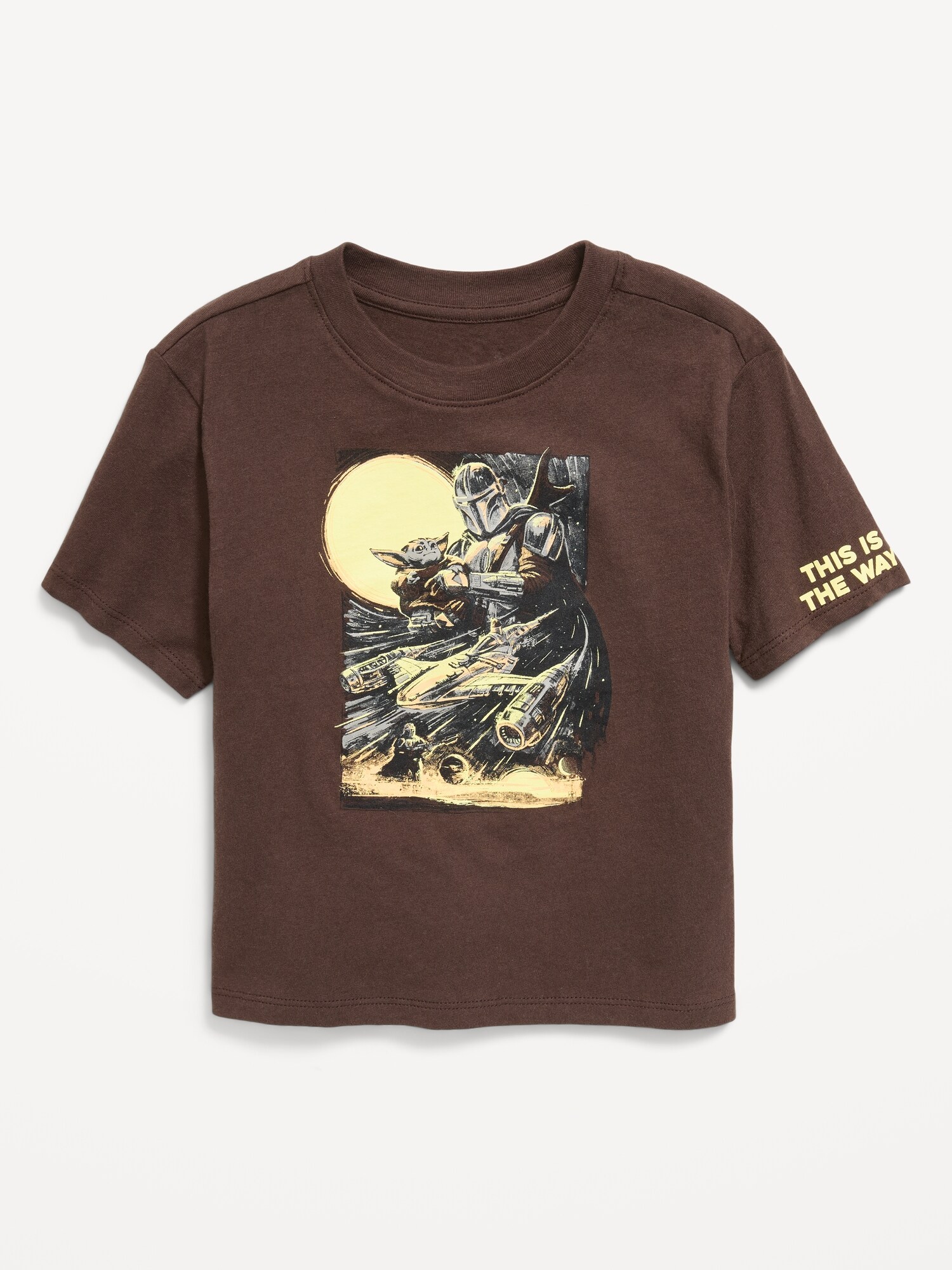 Футболка Old Navy Star Wars™ Oversized Unisex Graphic T-Shirt для малышей, цвет: Коричневый — фото 2