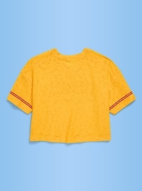 Image number 2 showing, FIFA World Cup 26™ Colombia Boxy Lace V-Neck T-Shirt for Girls