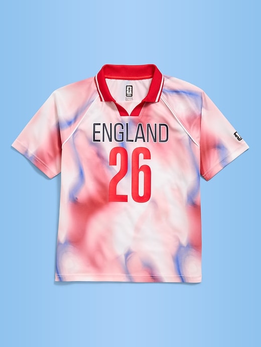 Image number 2 showing, FIFA World Cup 26™ England Lifestyle Collared Jersey T-Shirt for Kids