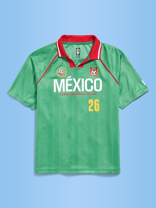 Image number 2 showing, FIFA World Cup 26™ Mexico Lifestyle Collared Jersey T-Shirt for Kids