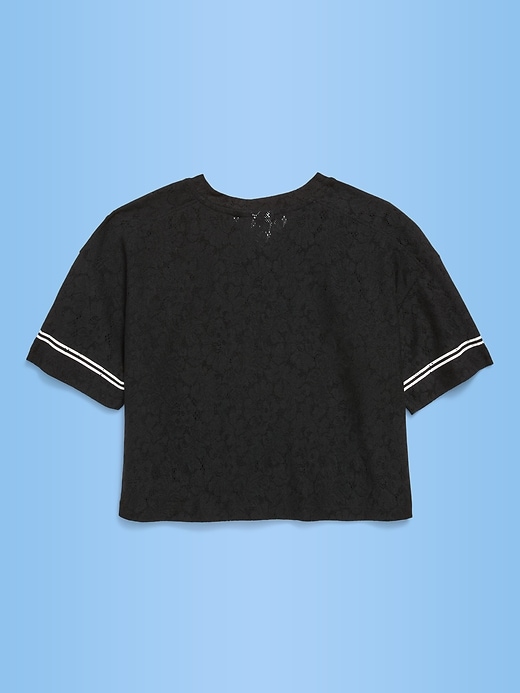 Image number 2 showing, FIFA World Cup 26™ Japan Boxy Lace V-Neck T-Shirt for Girls