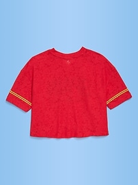 Image number 2 showing, FIFA World Cup 26™ Spain Boxy Lace V-Neck T-Shirt for Girls