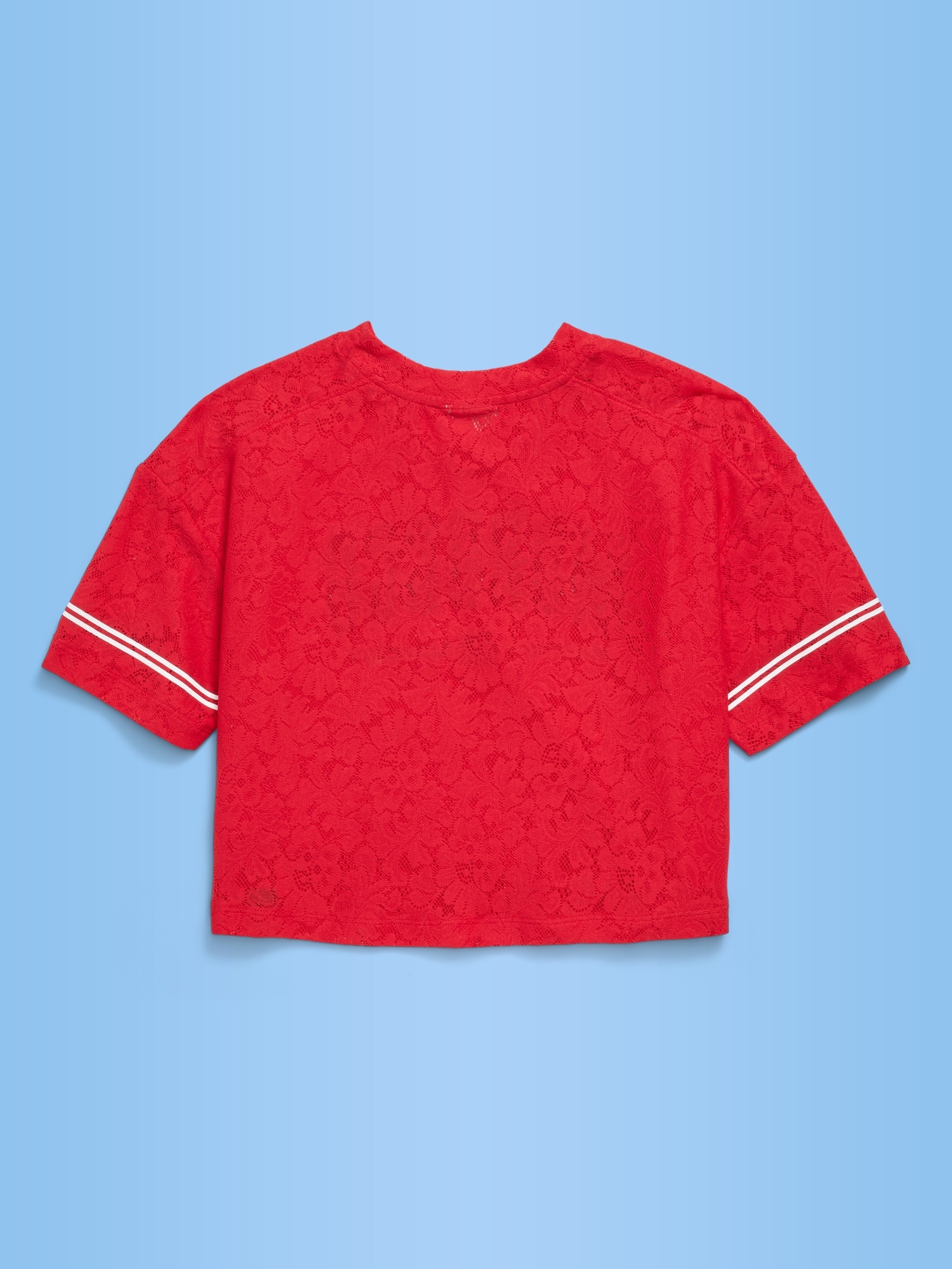 FIFA World Cup 26™ Canada Boxy Lace V-Neck T-Shirt for Girls