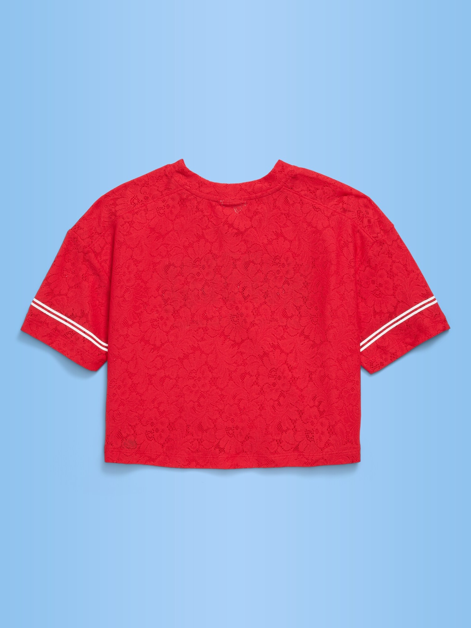 Футболка Old Navy FIFA World Cup 26™ Germany Boxy Lace V-Neck T-Shirt для девочек, цвет: Canada — фото 2