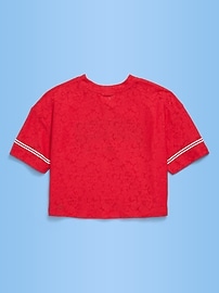Image number 2 showing, FIFA World Cup 26™ Canada Boxy Lace V-Neck T-Shirt for Girls