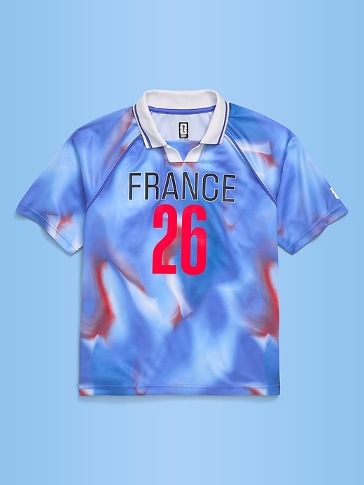 Image number 1 showing, FIFA World Cup 26™ France Lifestyle Collared Jersey T-Shirt for Kids