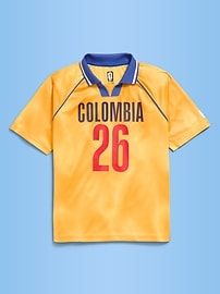 Image number 1 showing, FIFA World Cup 26™ Colombia Lifestyle Collared Jersey T-Shirt for Kids