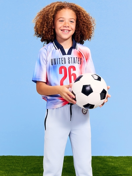 Image number 1 showing, FIFA World Cup 26™ USA Lifestyle Collared Jersey T-Shirt for Kids