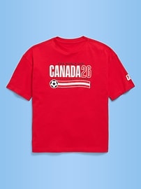 Image number 1 showing, FIFA World Cup 26™ Canada Oversized Graphic T-Shirt for Boys