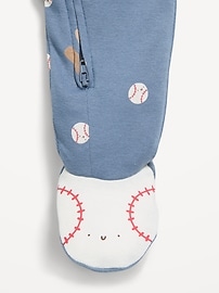 Image number 2 showing, 2-Way-Zip Sleep & Play Footed One-Piece for Baby