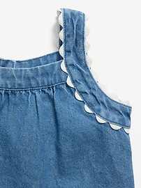 Image number 2 showing, Sleeveless Denim Top and Shorts Set for Baby