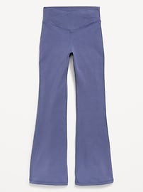 Image number 1 showing, High-Waisted PowerChill Crossover Flared Leggings for Girls