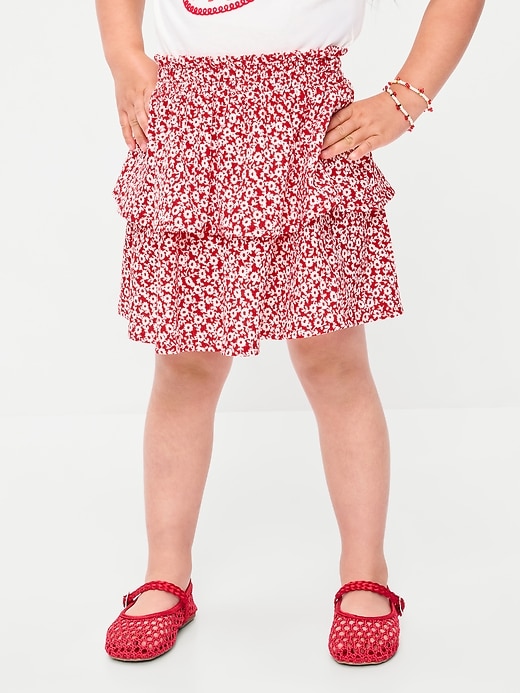 Image number 5 showing, Printed Crinkled Tiered Skirt for Toddler Girls