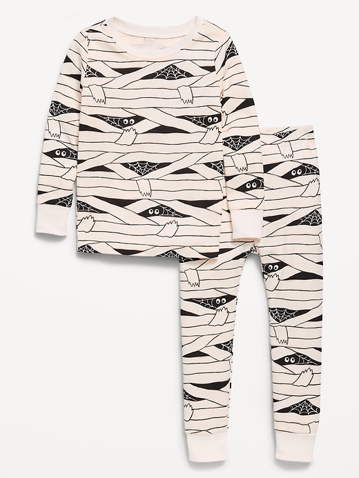 Image number 1 showing, Printed Unisex Snug-Fit Pajama Set for Toddler & Baby