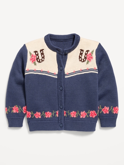 Western Cardigan Sweater for Toddler Girls