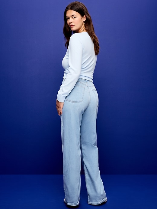 Image number 8 showing, High-Waisted Wow Wide-Leg Jeans