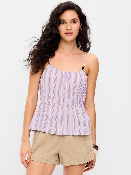 Image number 1 showing, Fitted Smocked Tank Top