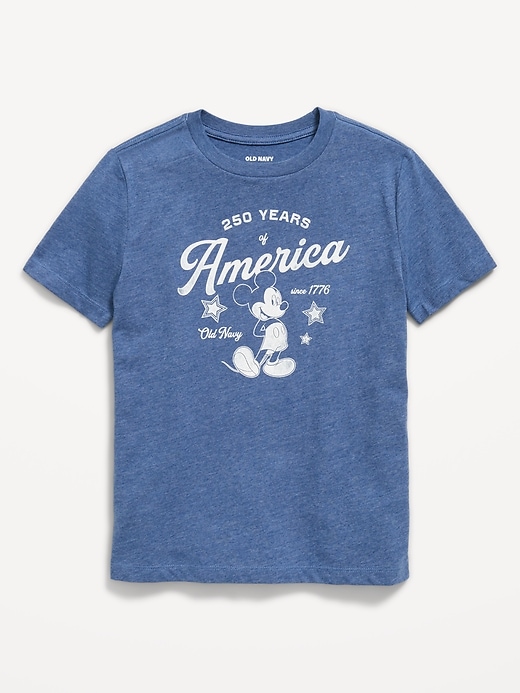 Image number 2 showing, Old Navy x Disney Mickey Mouse Gender-Neutral Logo-Graphic T-Shirt for Kids