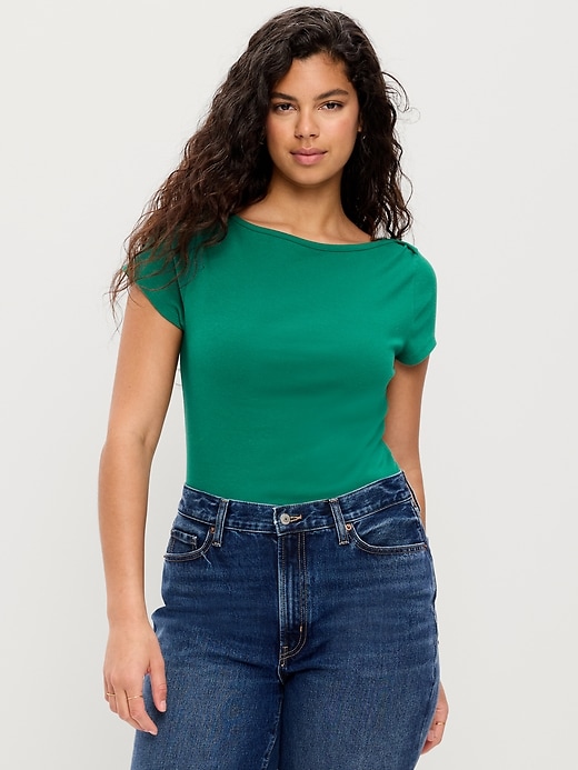 Image number 4 showing, Snug Boatneck T-Shirt