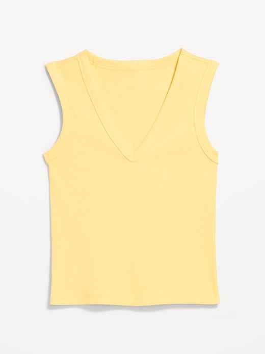 Image number 2 showing, Snug Crop V-Neck Tank Top