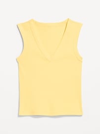 Image number 1 showing, Snug Crop V-Neck Tank Top
