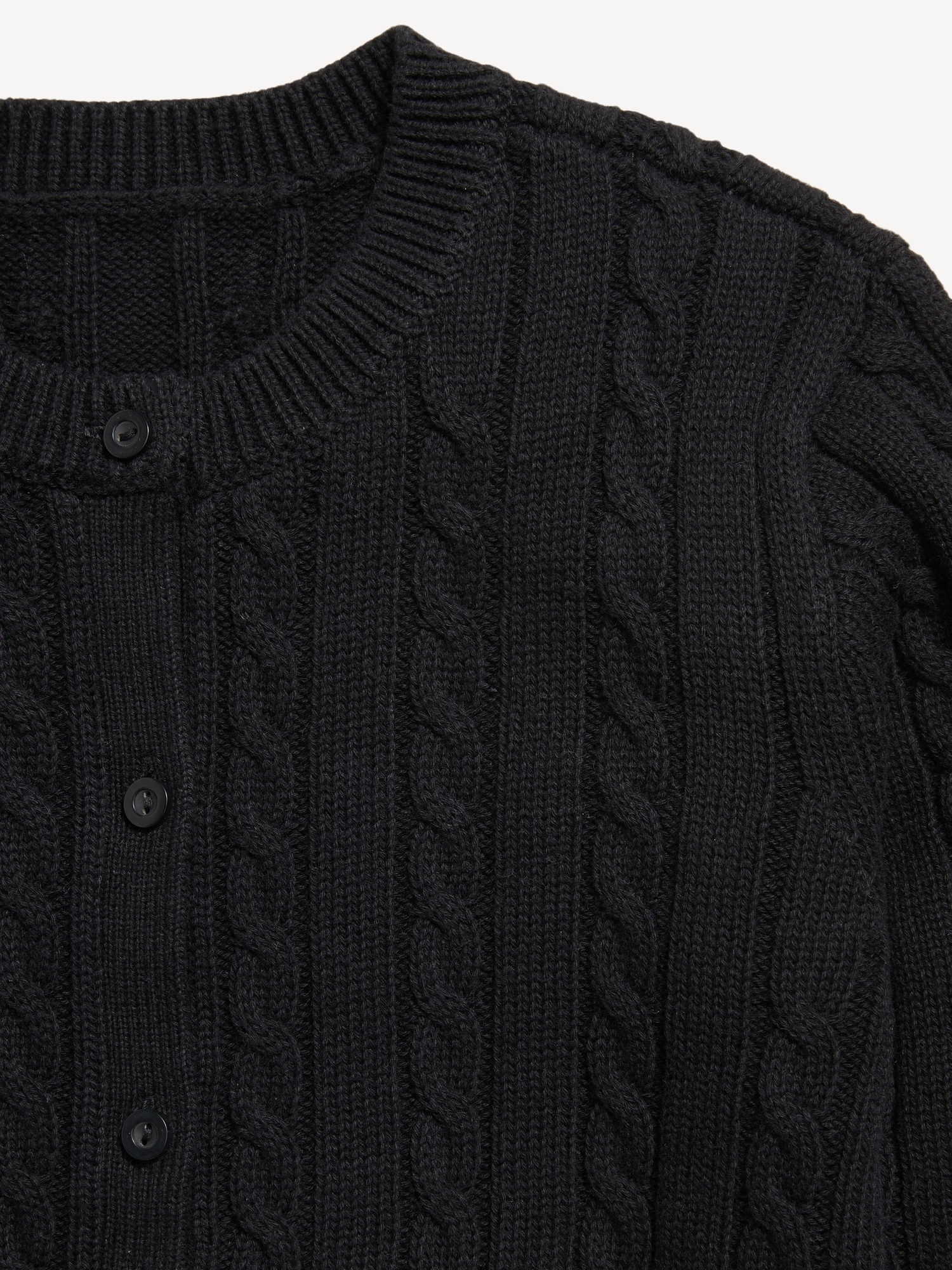 Cable-Knit Cardigan Sweater for Girls
