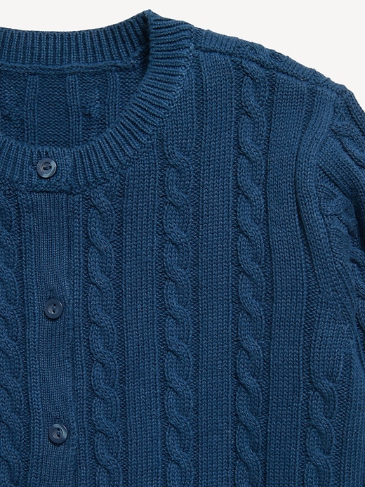 Image number 4 showing, Cable-Knit Cardigan Sweater for Girls