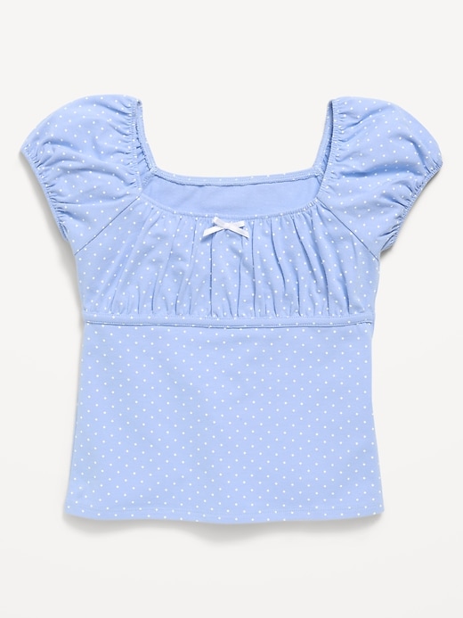 Image number 1 showing, Puff-Sleeve Top for Girls