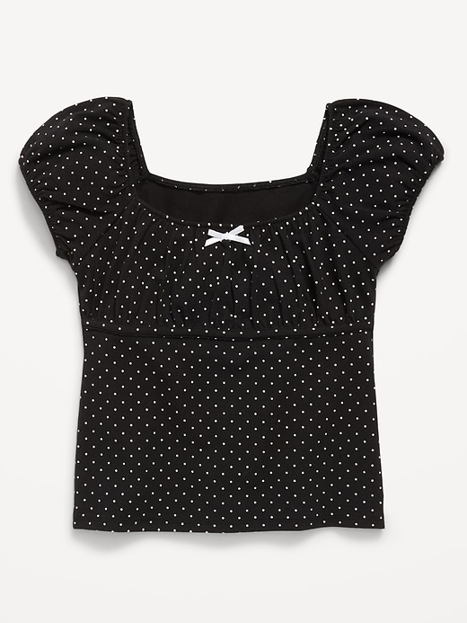 Image number 1 showing, Puff-Sleeve Top for Girls