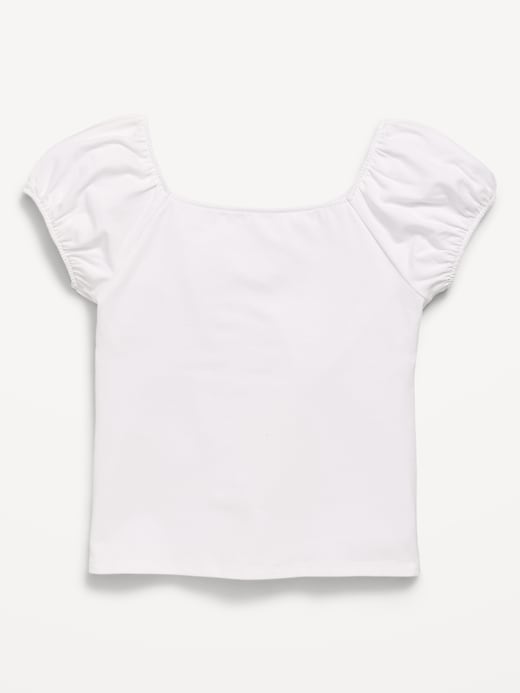 Image number 3 showing, Puff-Sleeve Top for Girls