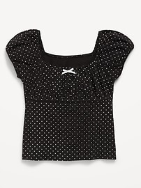 Image number 1 showing, Puff-Sleeve Top for Girls