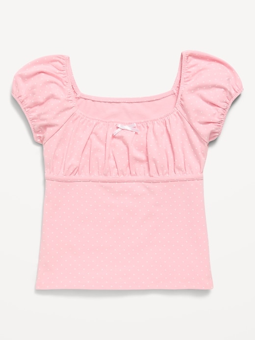 Image number 1 showing, Puff-Sleeve Top for Girls
