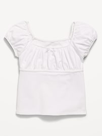 Image number 2 showing, Puff-Sleeve Top for Girls