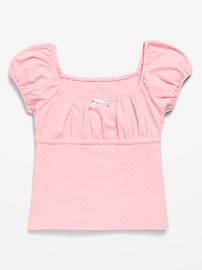 Image number 1 showing, Puff-Sleeve Top for Girls