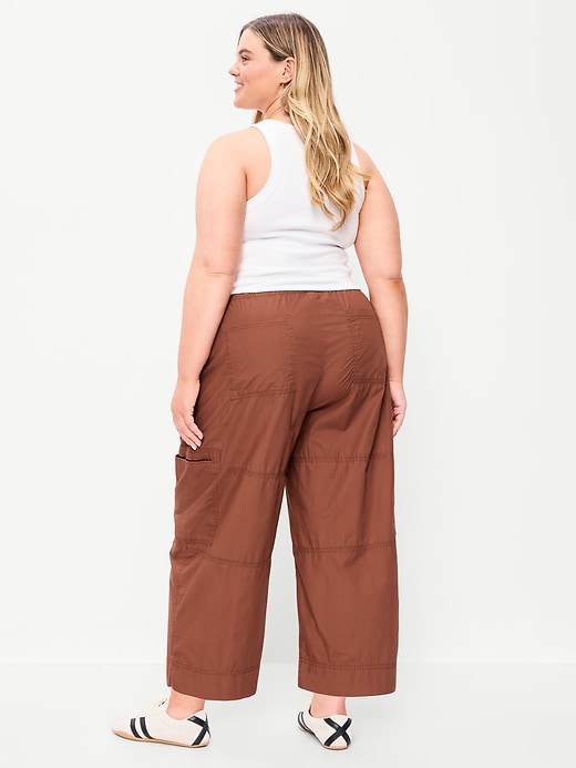 Image number 8 showing, Mid-Rise Pull-On Cropped Utility Pants