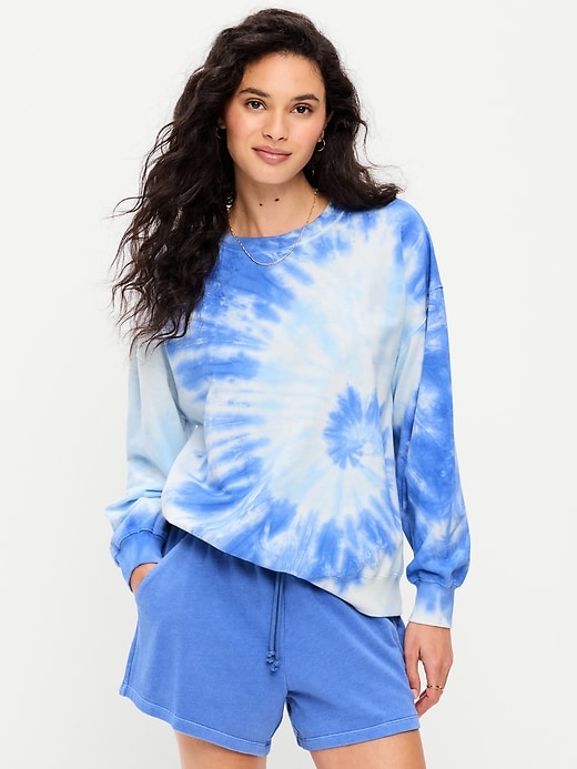 Image number 1 showing, Oversized Crew-Neck Sweatshirt