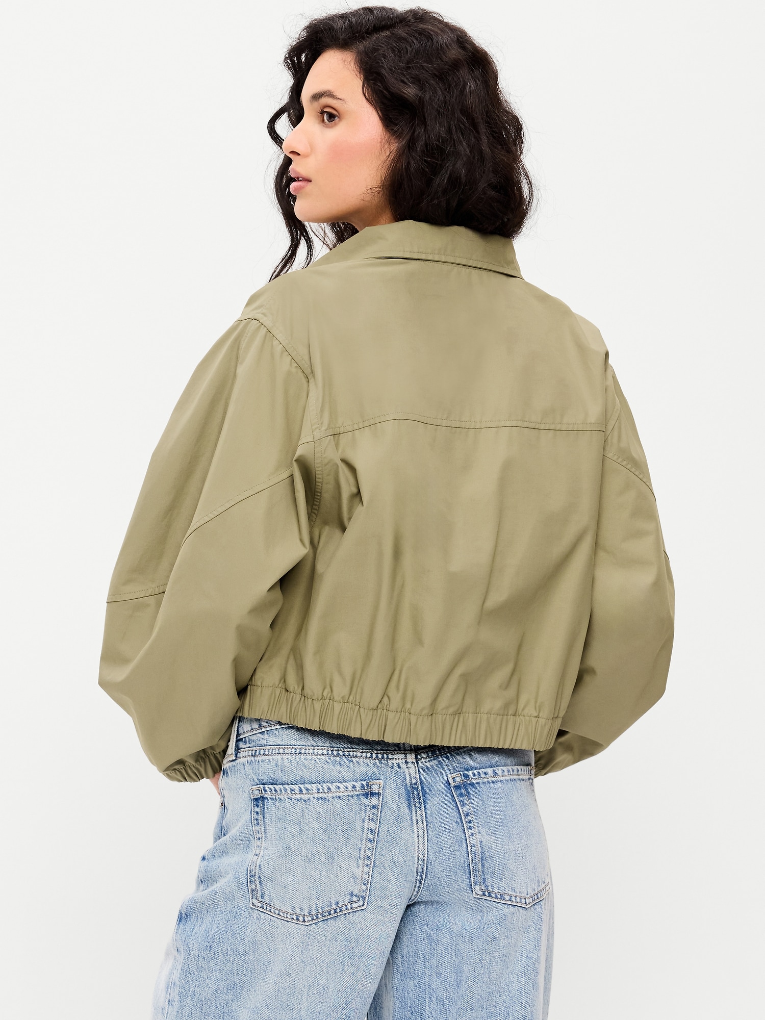 Twill Utility Zip-Front Jacket