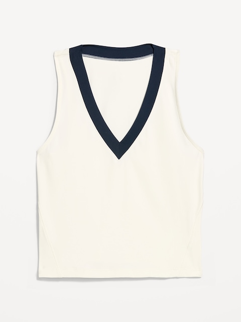 StudioSmooth Cropped Tennis Tank Top