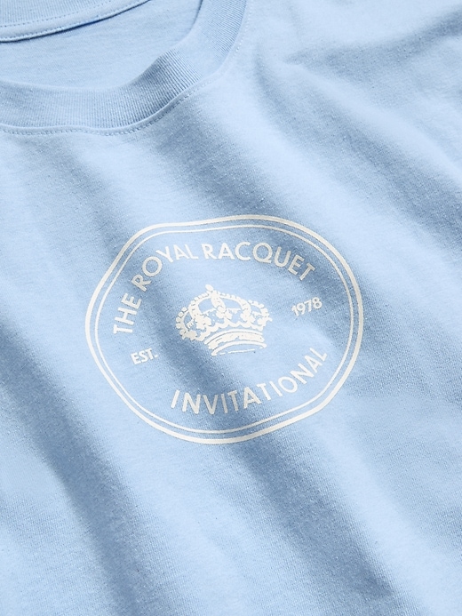 Image number 2 showing, Vintage Crew-Neck Oversized Crop Graphic T-Shirt