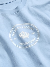 Image number 2 showing, Vintage Crew-Neck Oversized Crop Graphic T-Shirt