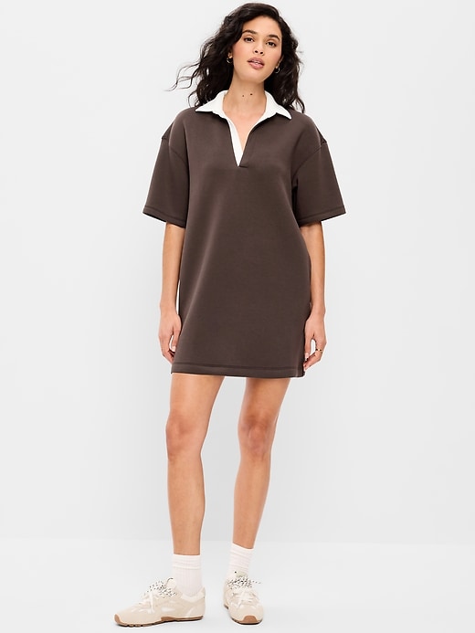 Image number 1 showing, Bounce Fleece Short-Sleeve Polo Dress