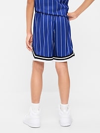 Image number 2 showing, Knee Length Mesh Basketball Shorts for Boys