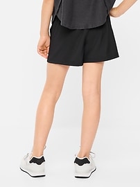 Image number 2 showing, High-Waisted StretchTech Performance Shorts for Girls