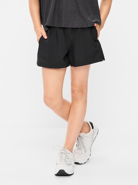 High-Waisted StretchTech Performance Shorts for Girls
