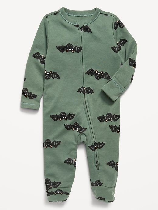 Image number 1 showing, 2-Way-Zip Sleep & Play Footed One-Piece for Baby