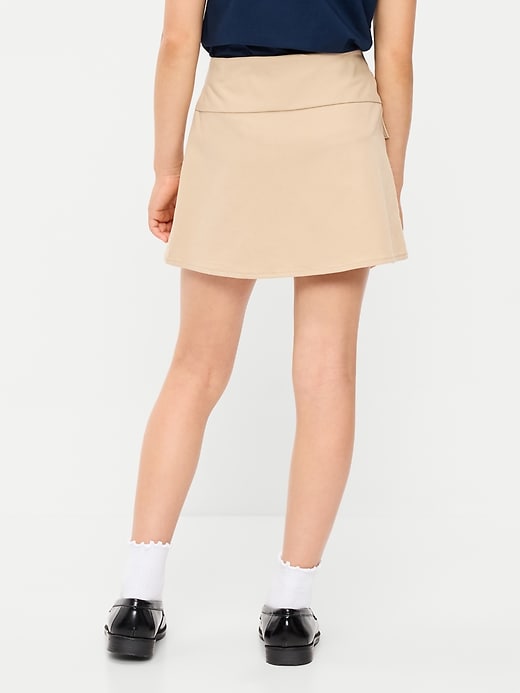 Image number 2 showing, School Uniform Front-Pleated Twill Skort for Girls