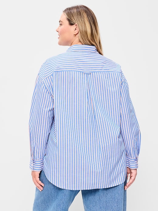 Image number 6 showing, Oversized Button-Down Boyfriend Shirt