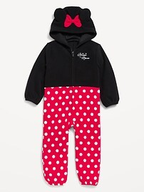 Image number 1 showing, Disney© Microfleece Hooded One-Piece for Toddler Girls